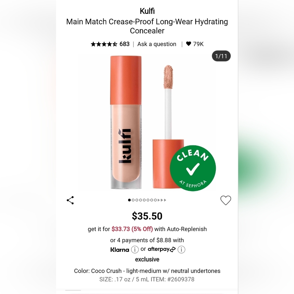 New Concealer Shade Coco Crush
